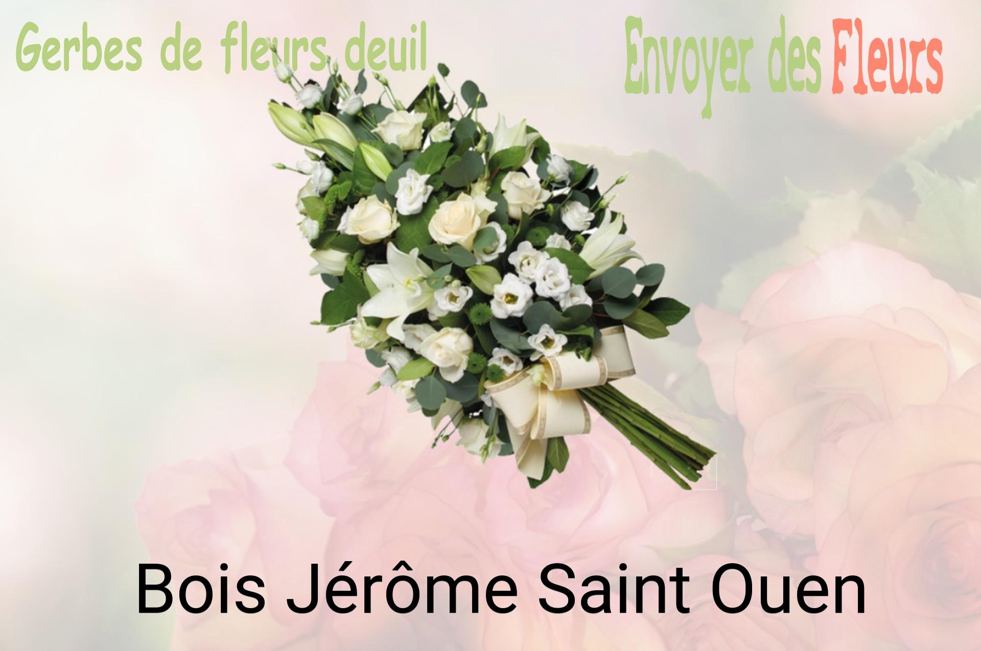 Gerbe de fleurs de deuil livrée à Bois-Jérôme-Saint-Ouen